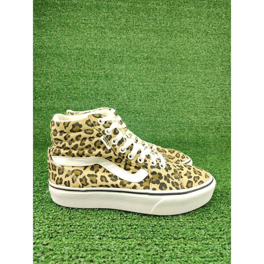 Vans Sneakers Women 7.5 Leopard Sk8-Hi Tapered Stackform Platform Animal Print